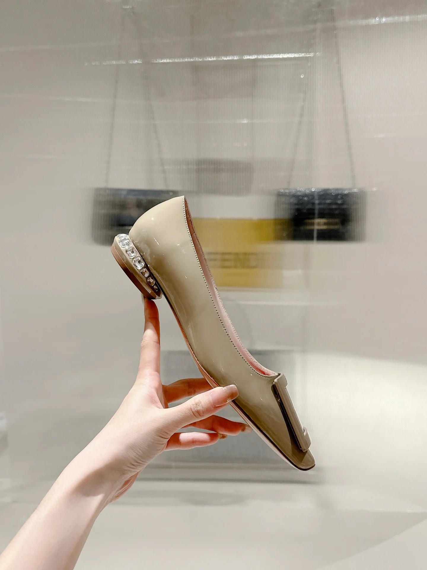 Туфли с квадратным носком и пряжкой - 2024 - Балетки - Цвет 