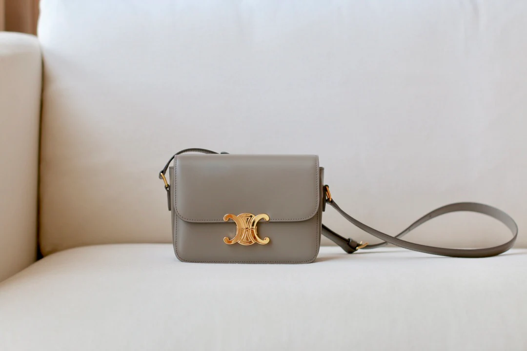 Сумка Celine Triomphe из телячьей кожи - подростковая - 18 - 5 см - 11