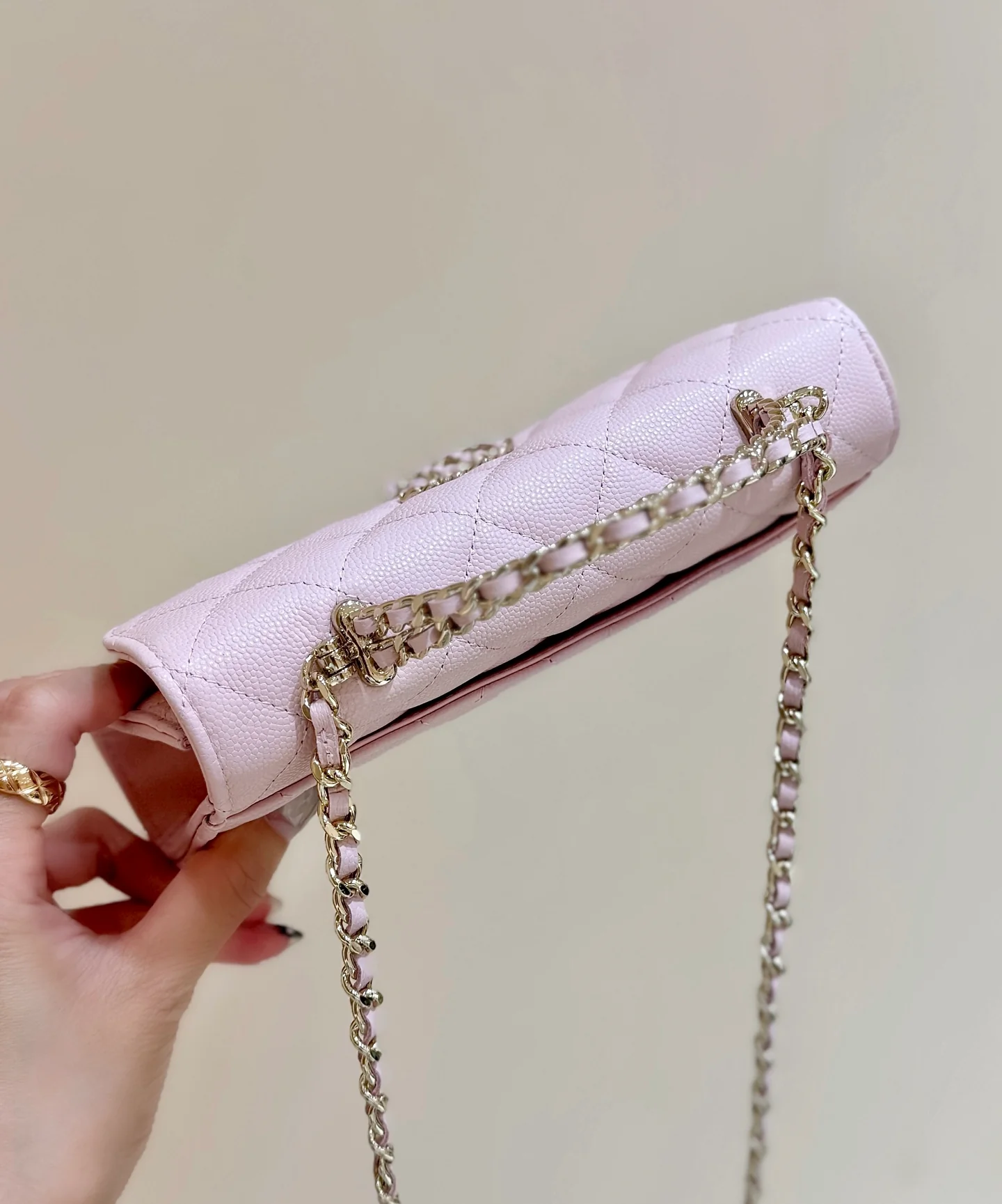 Сумка Chanel 25s Kelly Handle Bag - светло-розовая