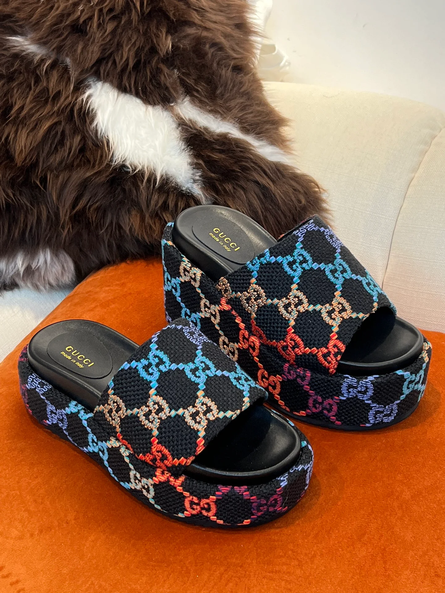 Сандалии на платформе Gucci - 3