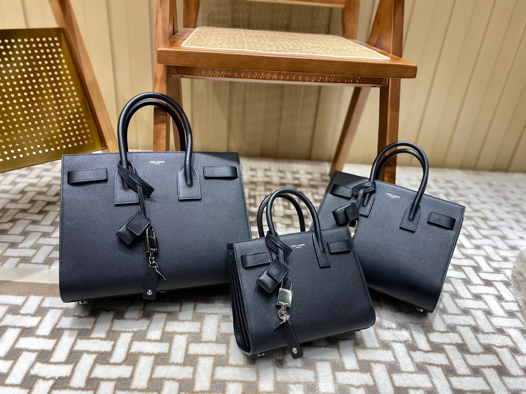 Сумка-гармошка YSL Sac-de-jour с рисунком под козью кожу - Таблица сравнения размеров