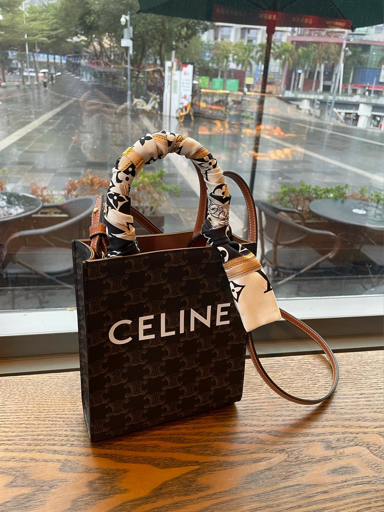 Celine Mini Cabas Brown Monogram