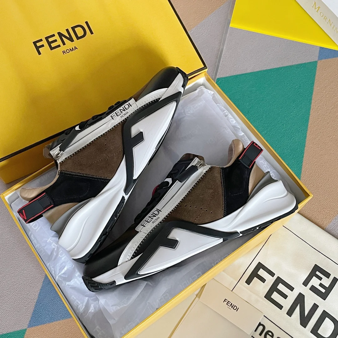 Fendi - Повседневные кроссовки - Коричневые