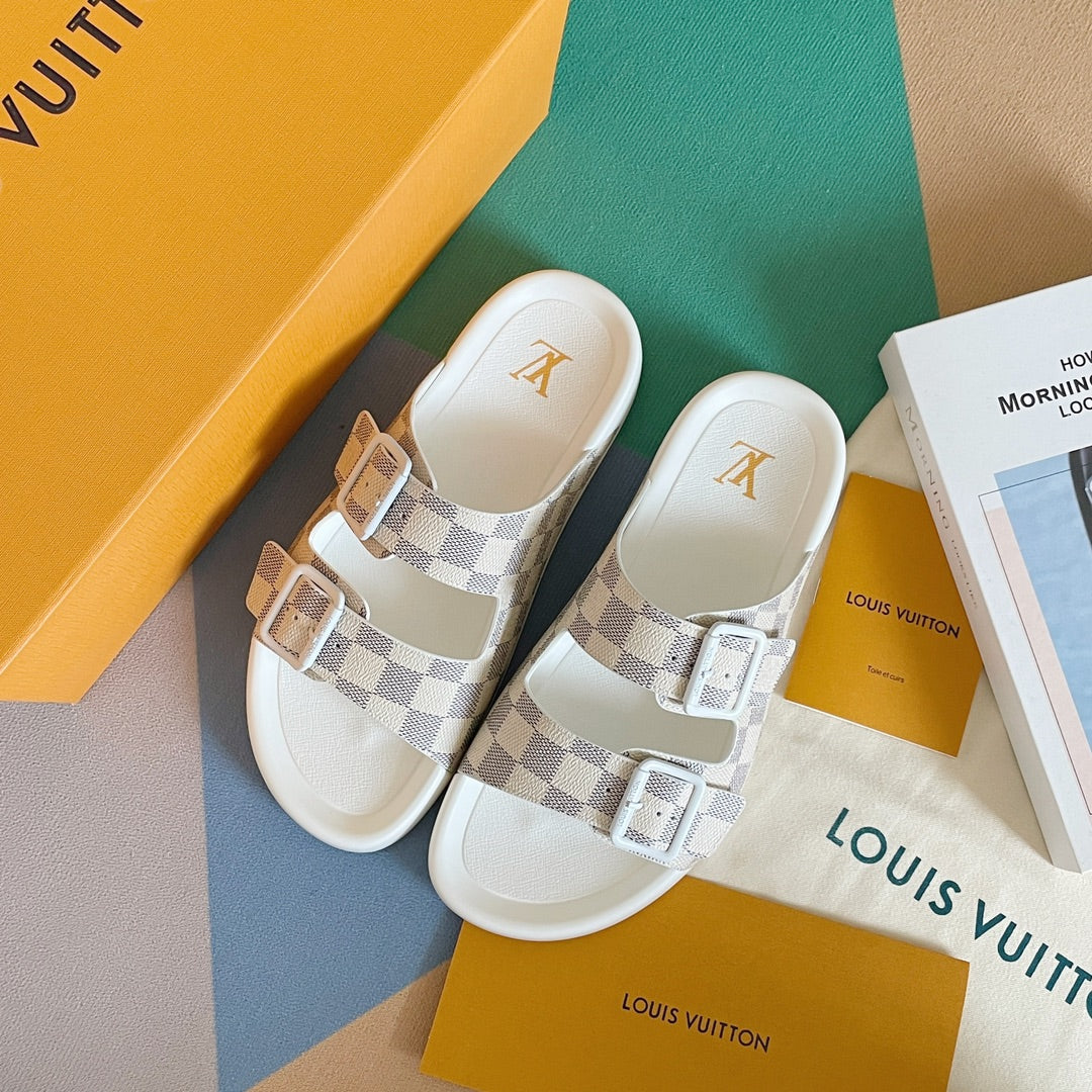 Новая серия кроссовок LV 2023 Monogram Damier White/Grey