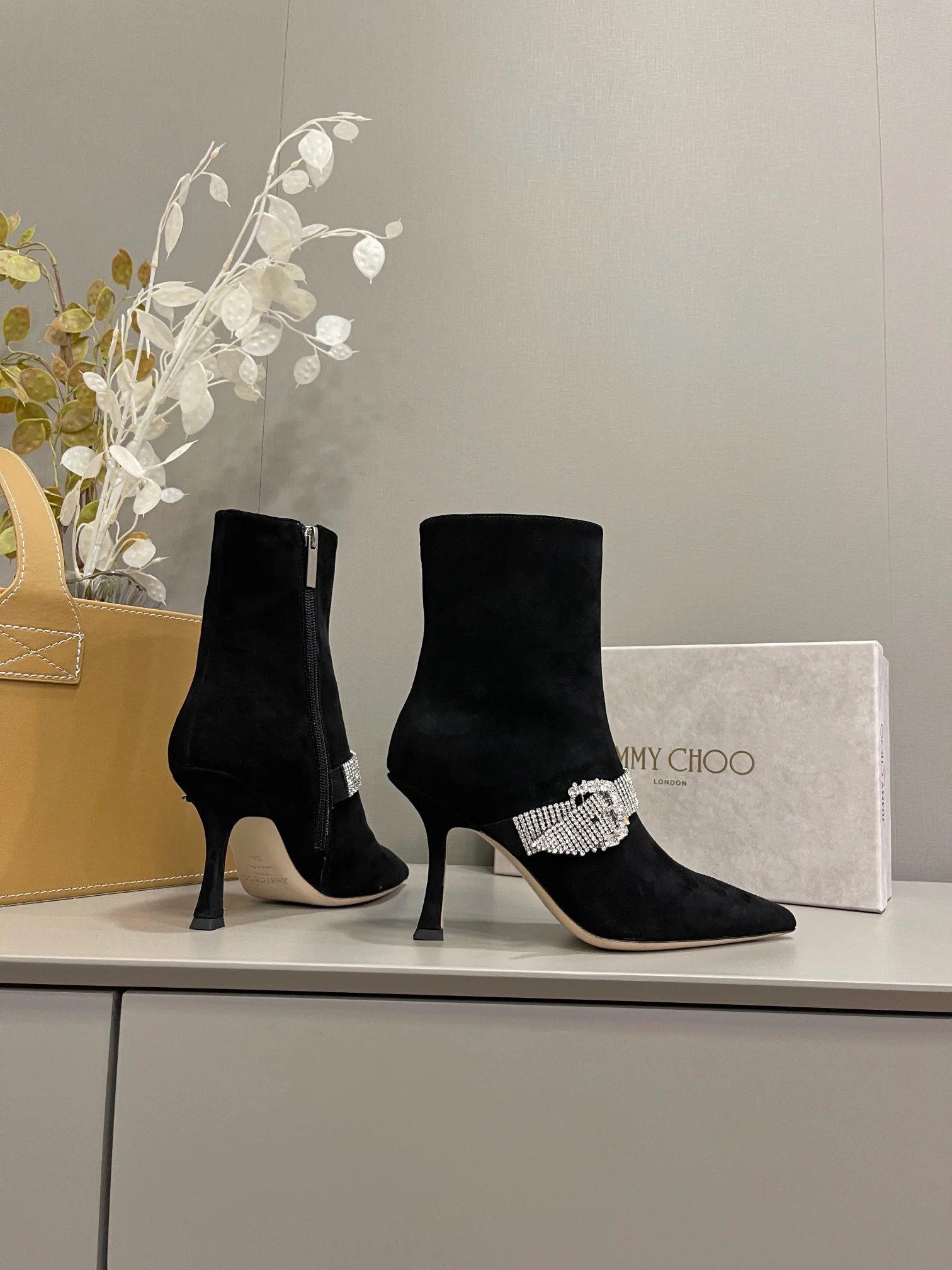 Новинка сезона осень/зима 2022 от Jimmy - Ботильоны на шпильке - Черные - 2
