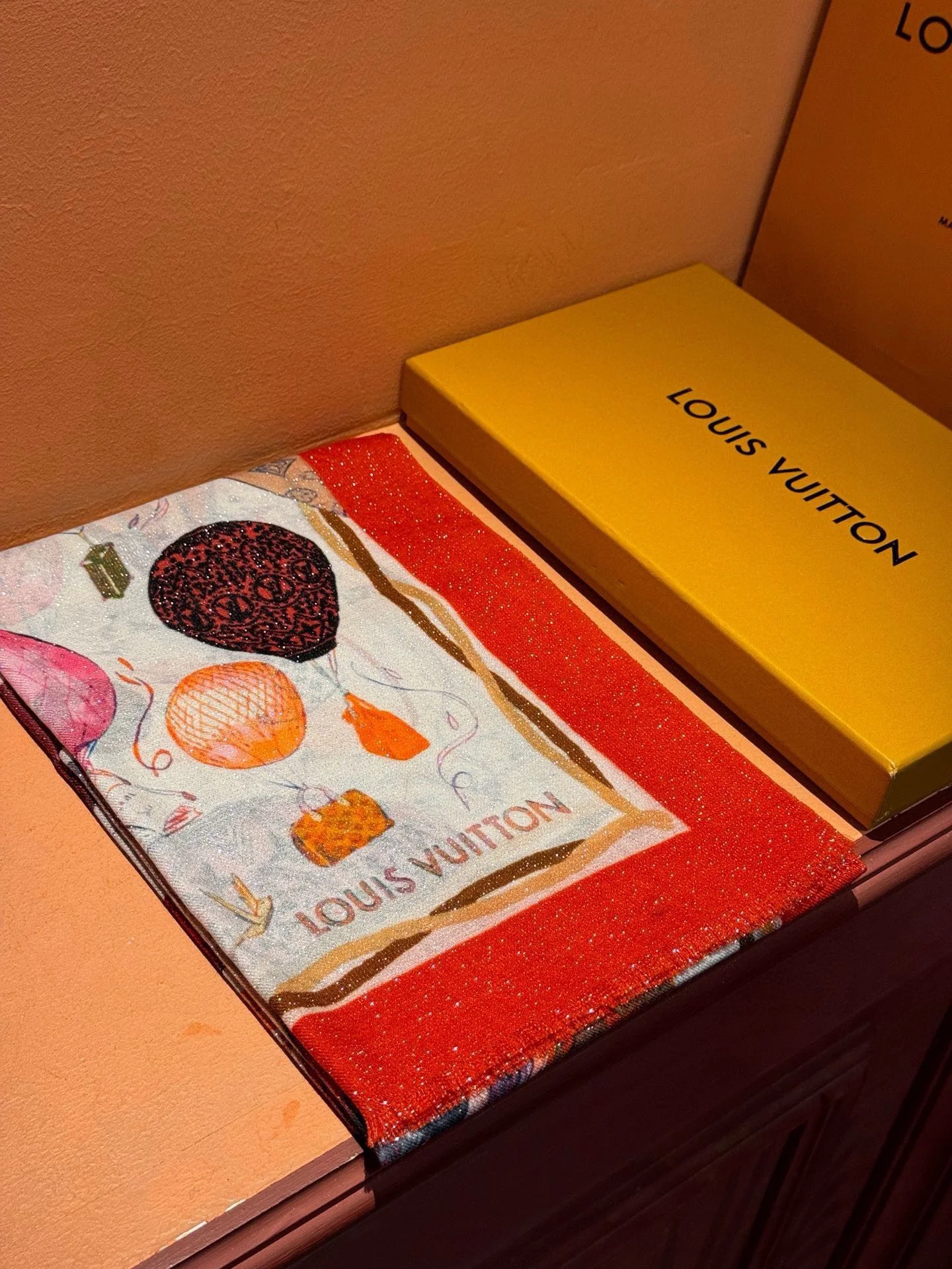 LV-2024-Длинный шарф с изображением воздушного шара-100-200