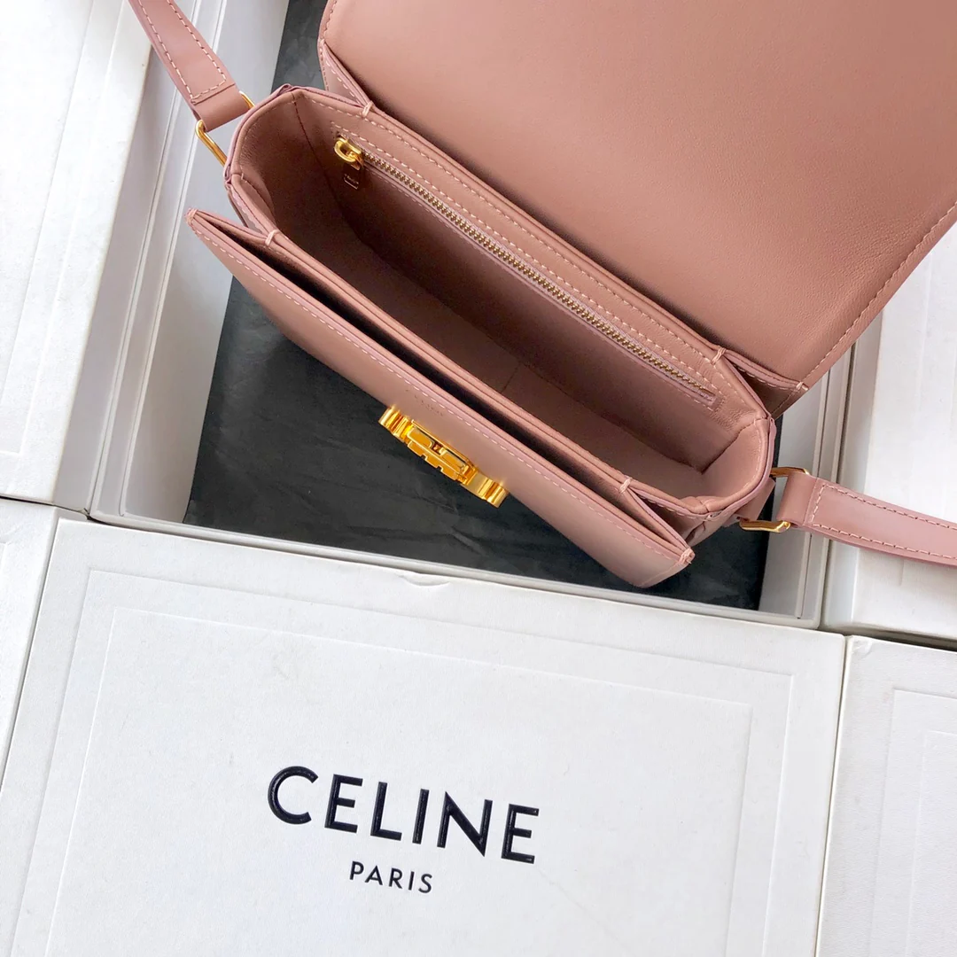 Сумка Celine Triomphe из телячьей кожи - подростковая - 18 - 5 см - 6