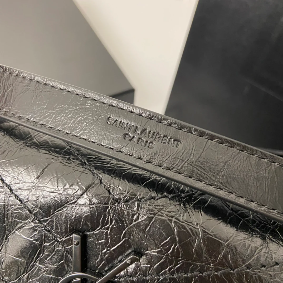 YSL-niki-baby-22cm-leather-black-chain