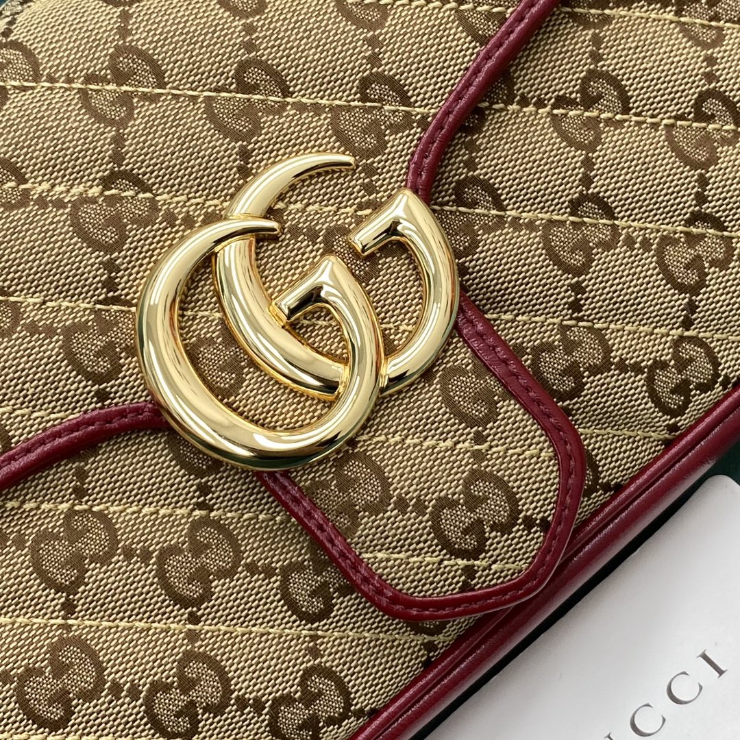 Сумка Gucci Marmont Medium 26 см, канвас, монограмма 1