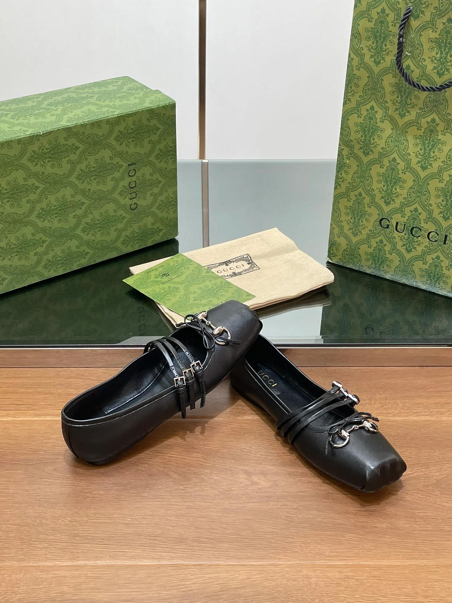 Балетки Gucci 2024 - черные