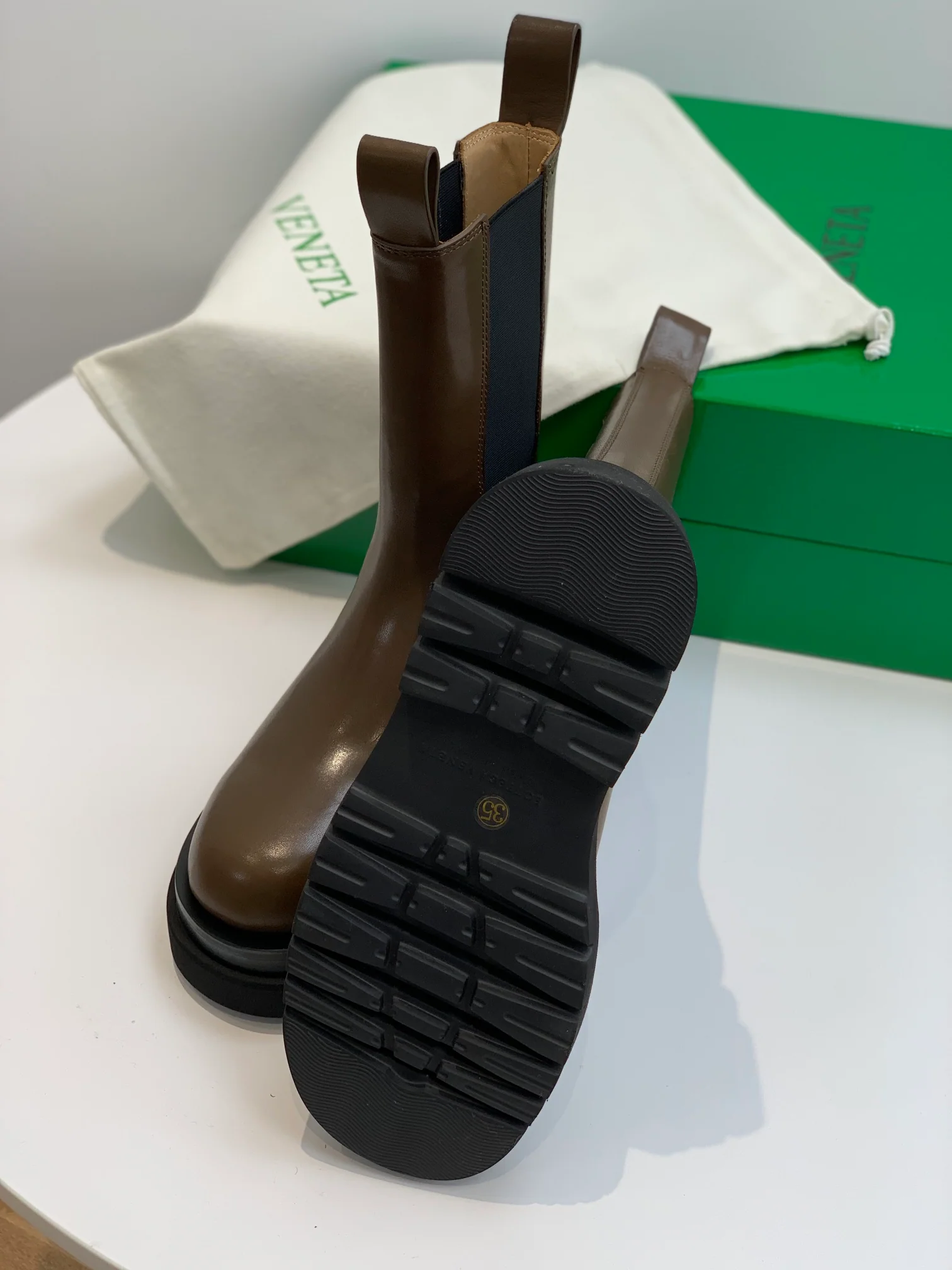 Ботильоны BV-lug - улучшенная версия - коричневые