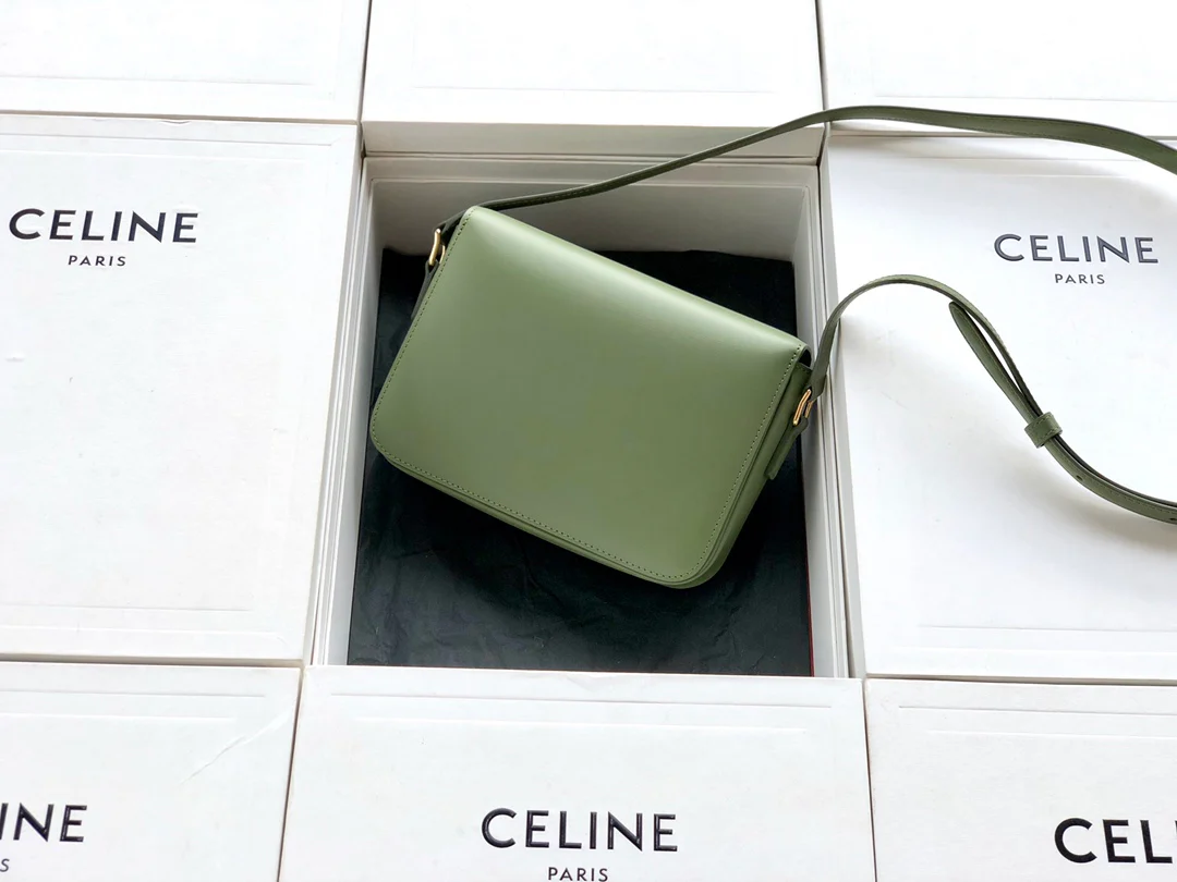 Сумка Celine Triomphe из телячьей кожи - подростковая - 18 - 5 см - 8