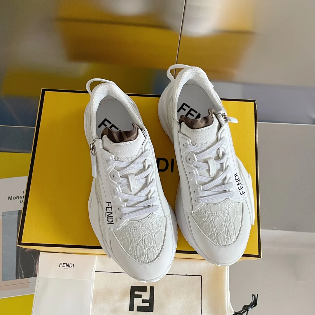Fendi - Повседневные кроссовки - Белые - 1