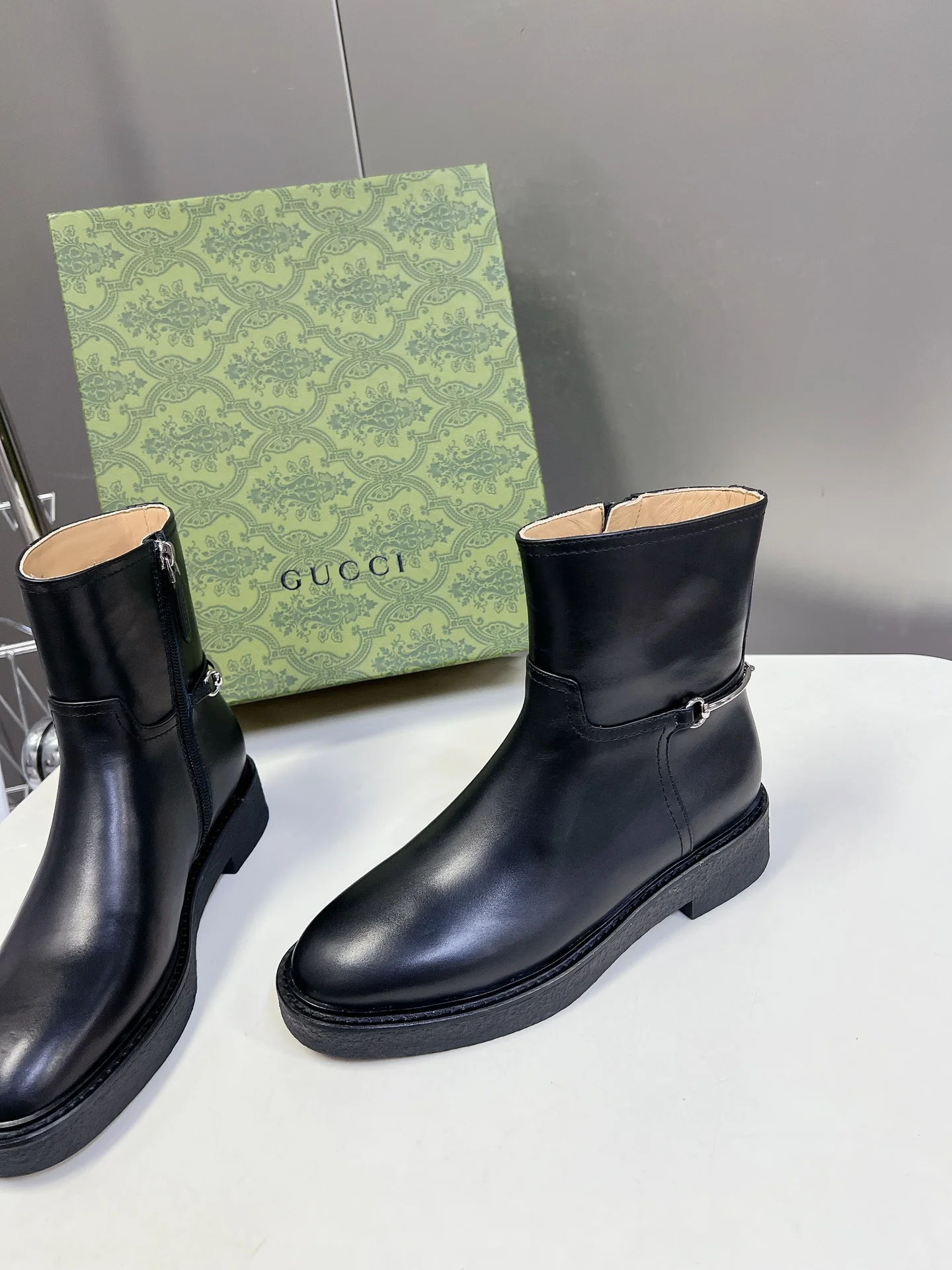 Ботинки для верховой езды Gucci 2024 - Черные - 1