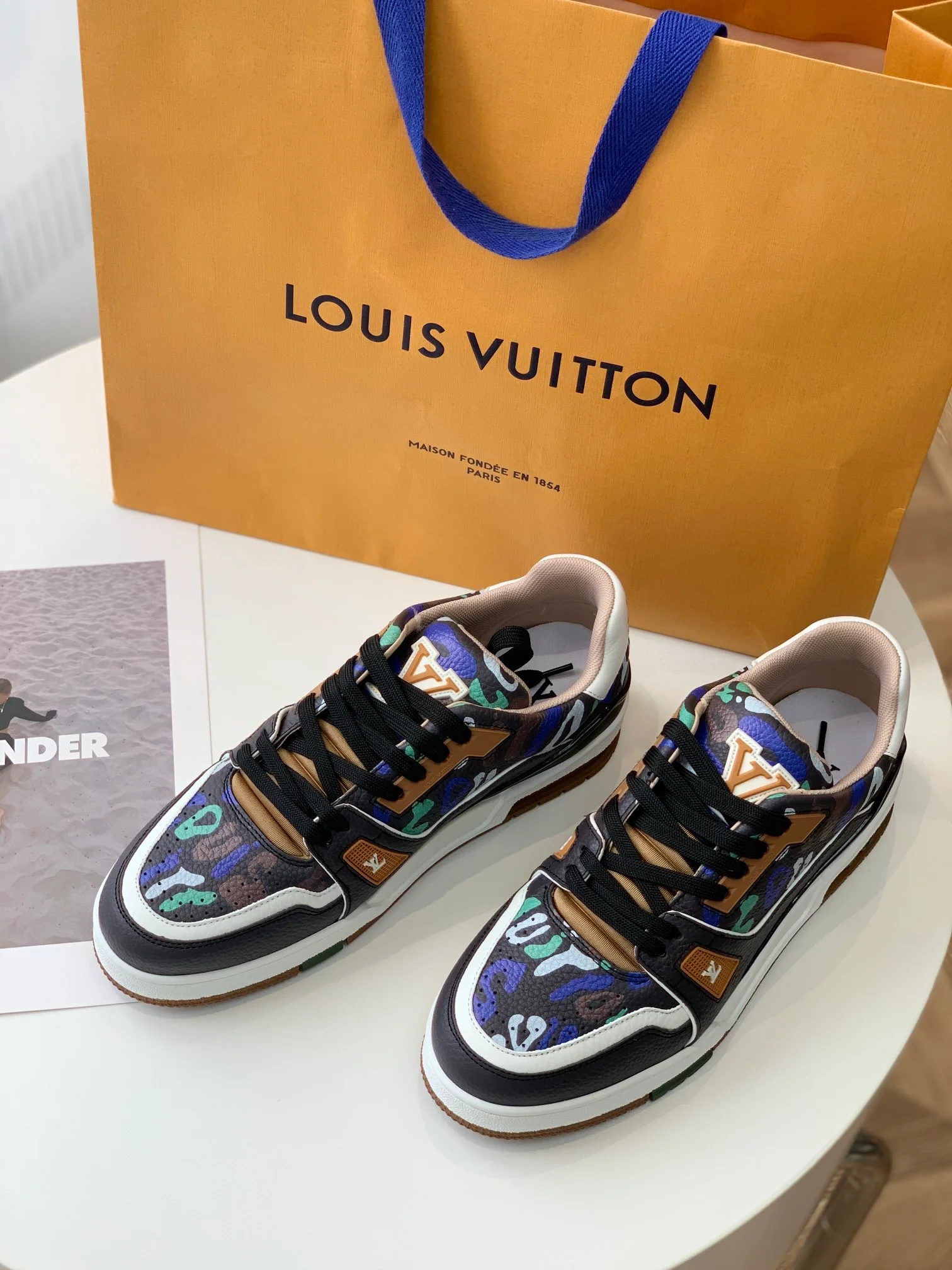 Кроссовки LV Trainer Series - Унисекс - Камуфляж - 1