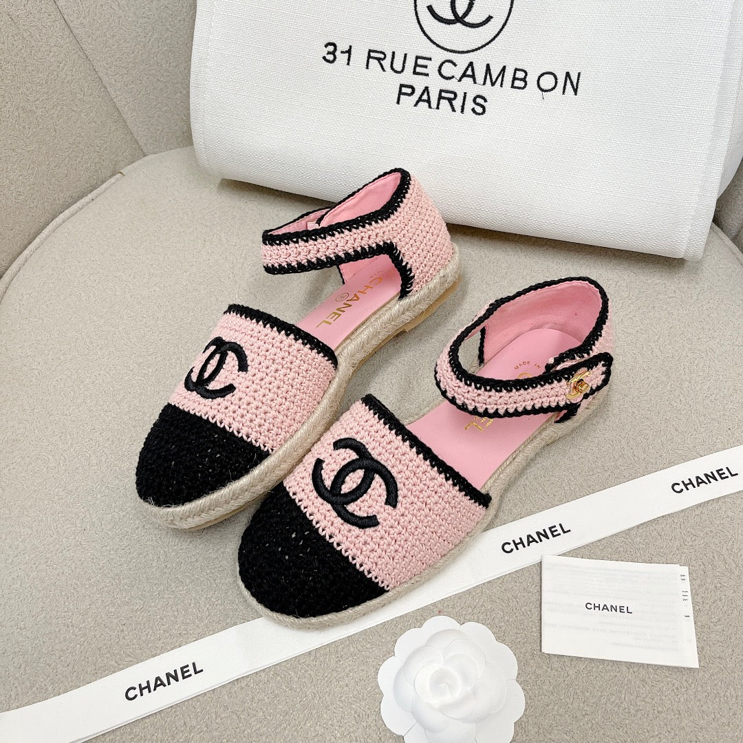 Chanel - Вязаные балетки