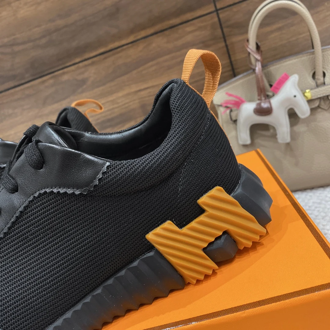 Весенняя коллекция Hermes 2022 — Спортивная повседневная обувь — Унисекс — Черный