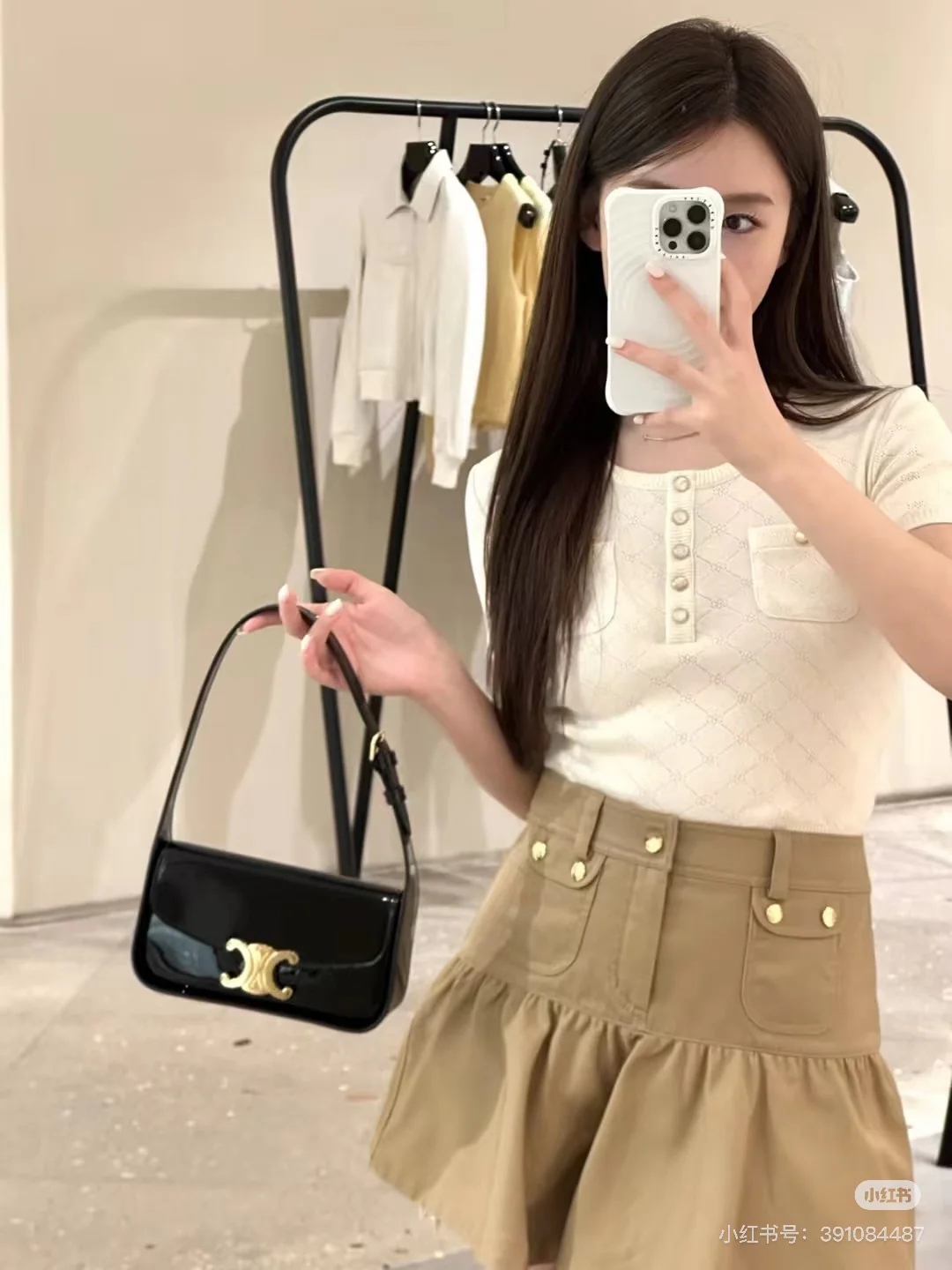 Сумка Celine Terence из лакированной кожи