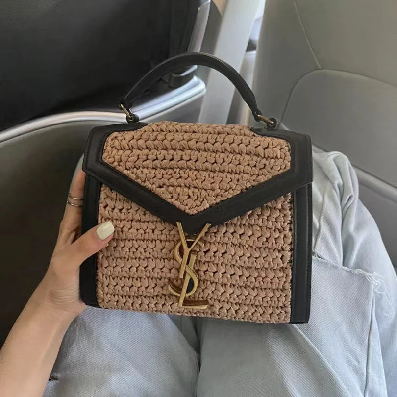 YSL Cassandra 20cm Small Straw Series