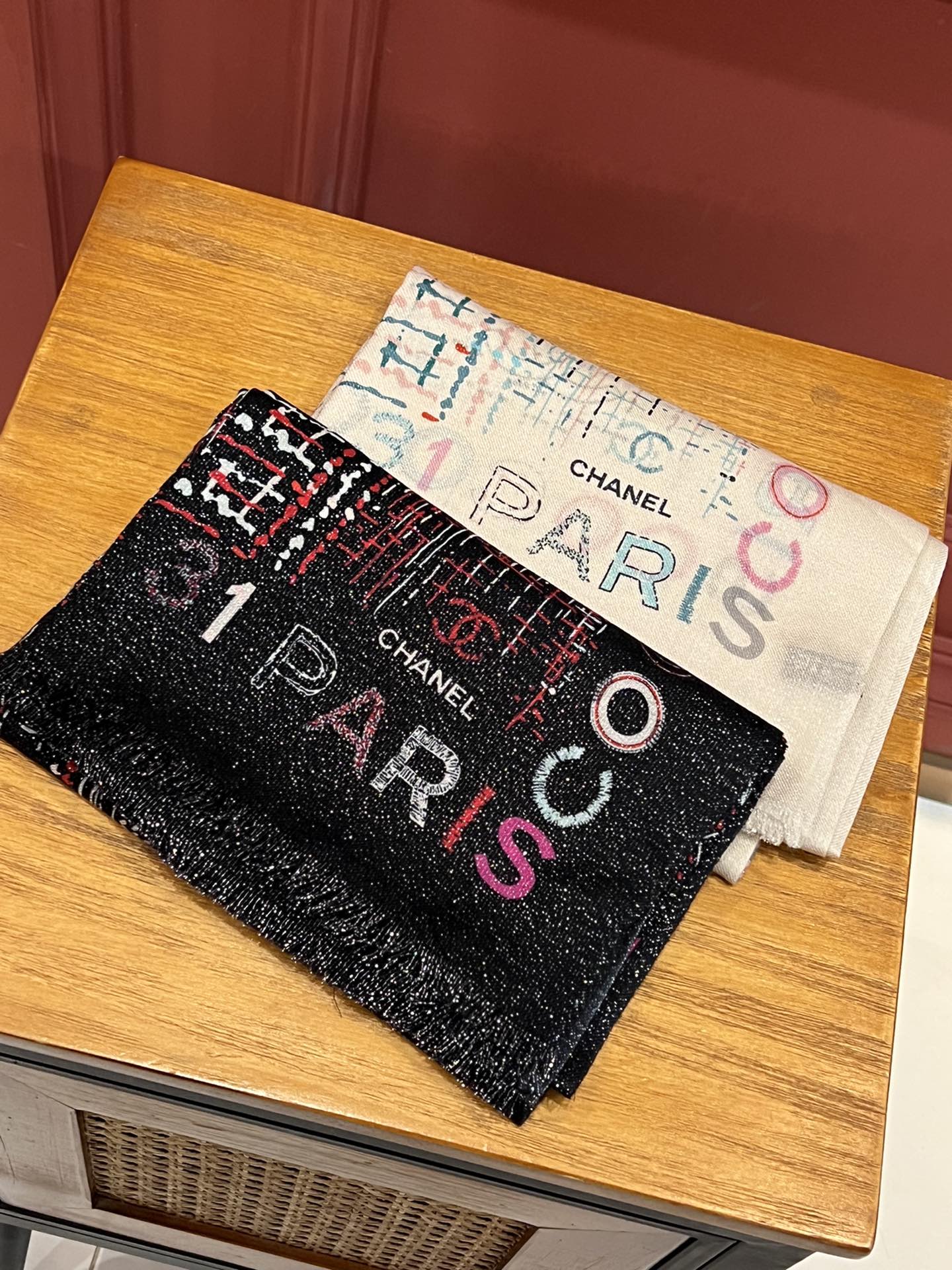 Кашемировый шарф Chanel – 31 Rue Cambon – 110–200 см