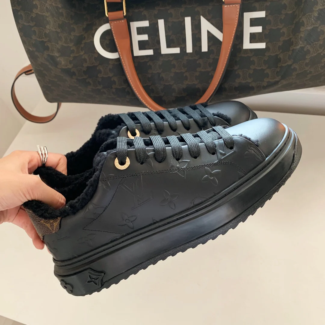 Туфли LV - LV Charlie - Весна 2022 - Платформа - Кожа - Черный