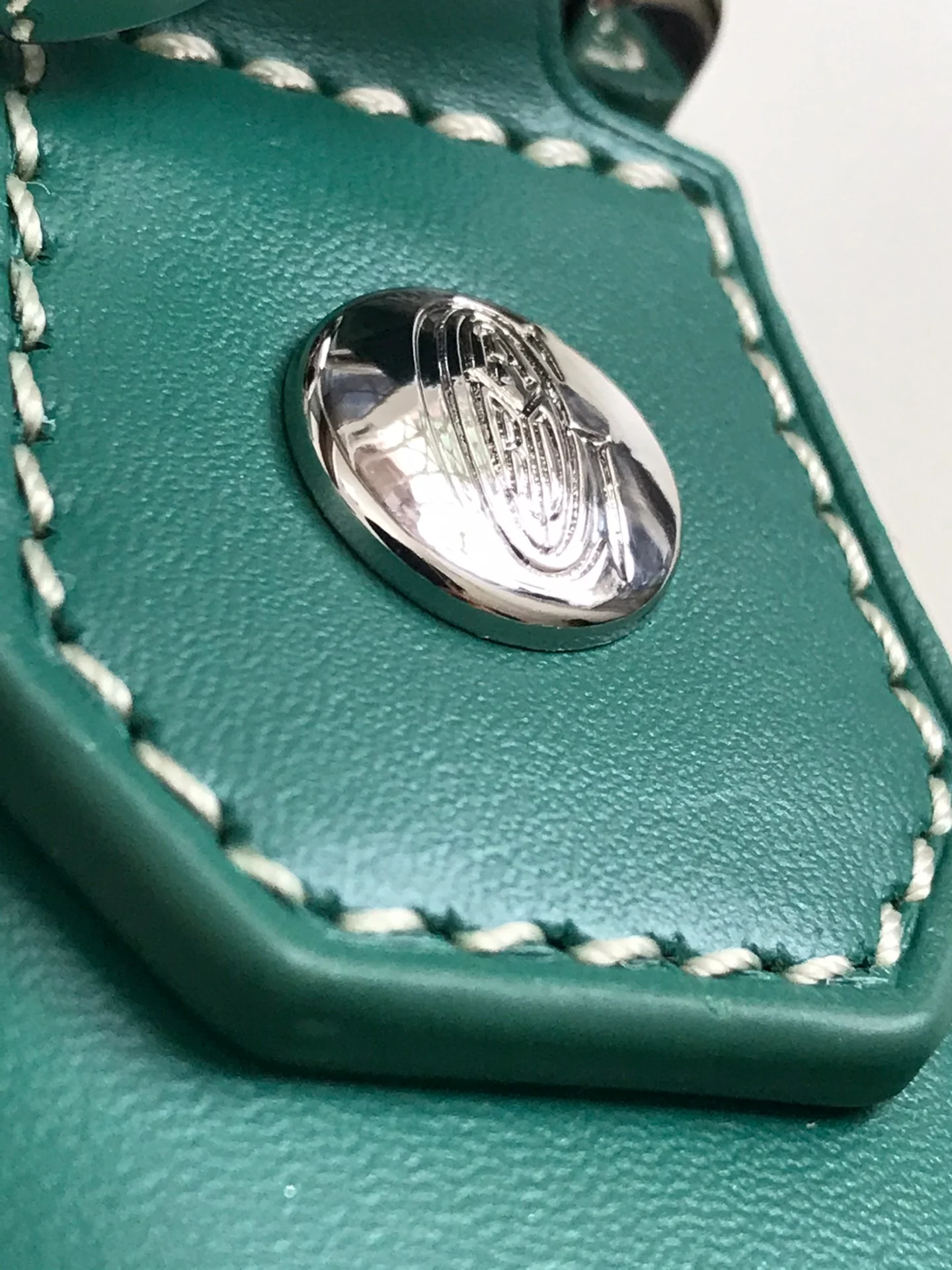 Сумка-мессенджер Goyard из льняного холста - зеленая