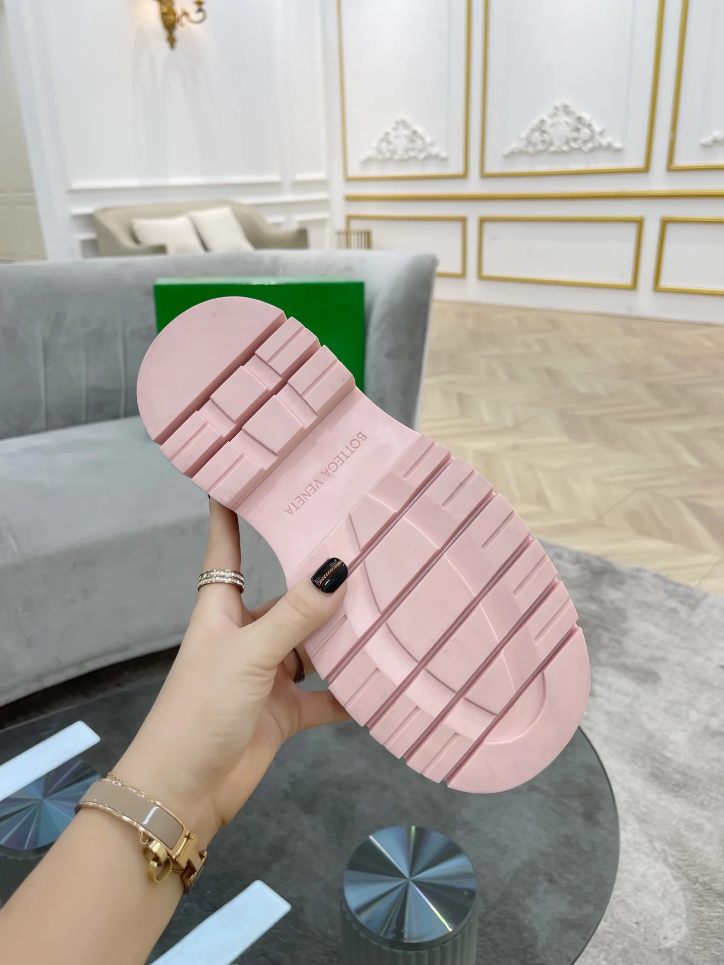 BV - Розовая подошва - Низкие ботинки на платформе