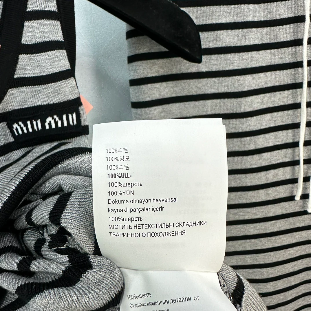 Miu Miu-2404 - Новый вязаный комплект из жилета и кардигана из коллекции 