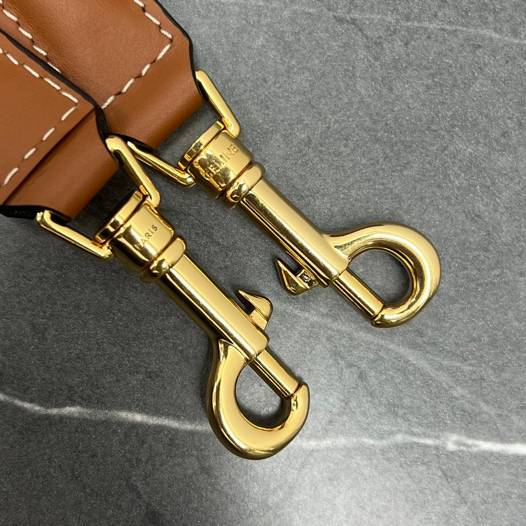 Сумка Celine Box Triomphe - коричневая