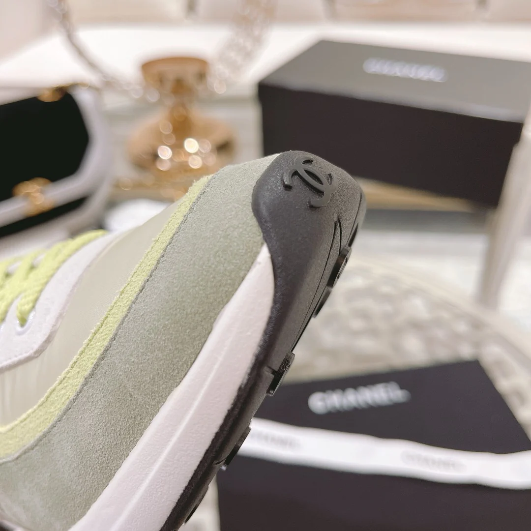 Классические спортивные повседневные туфли Chanel 22SS - желтые