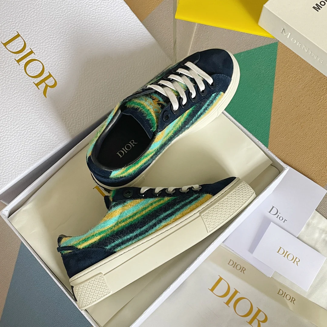 Повседневные кроссовки Dior Rainbow - Коллаборация - Черные