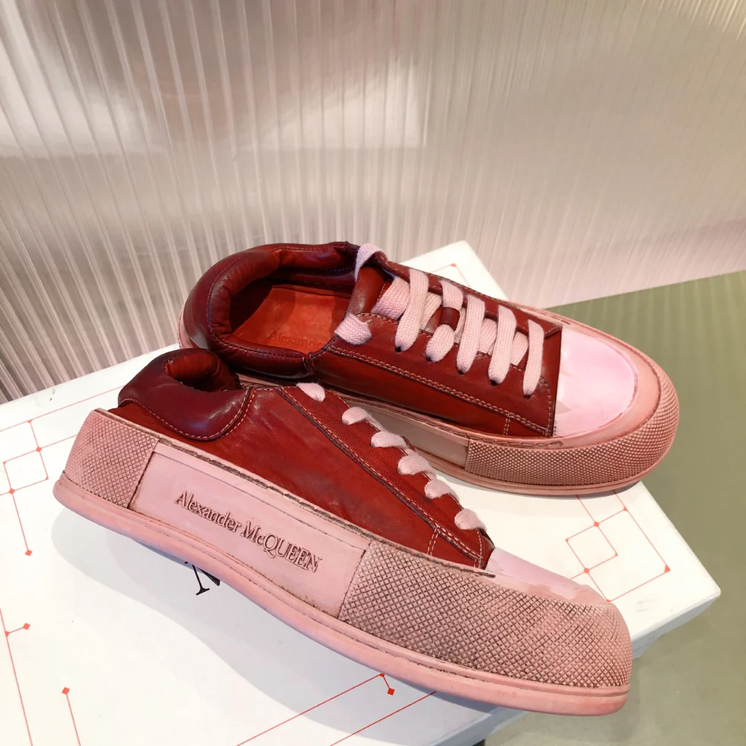 Кед на платформе McQueen - красные