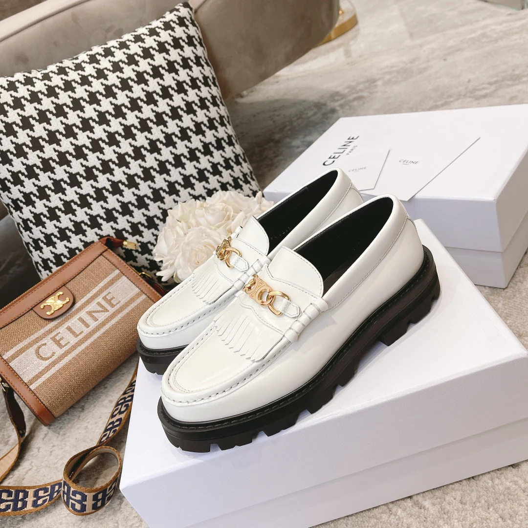 Обувь Celine - Celine - классические лоферы - белые