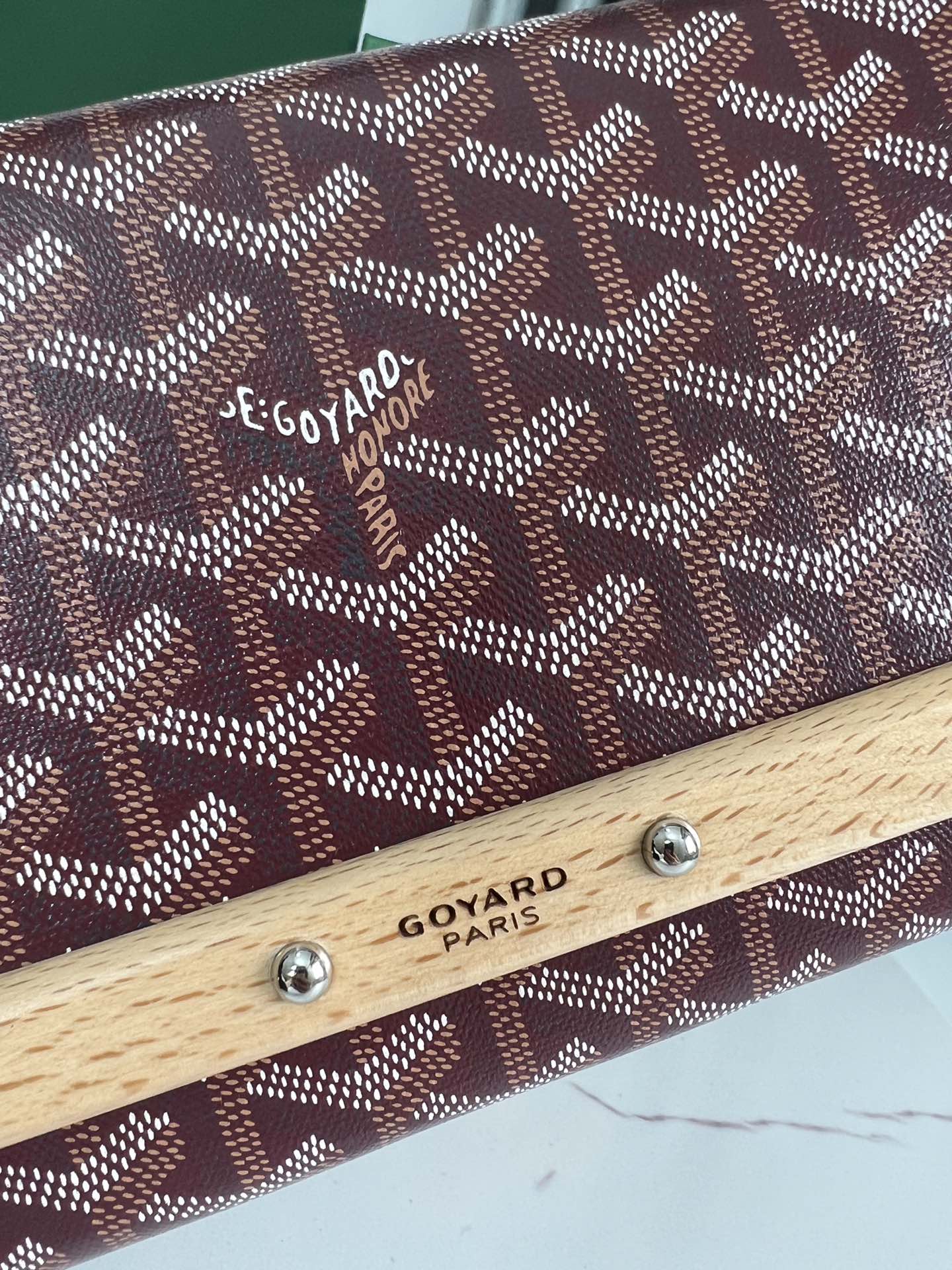 Клатч Goyard Monte Carlo, маленький, бордовый, 1 шт.