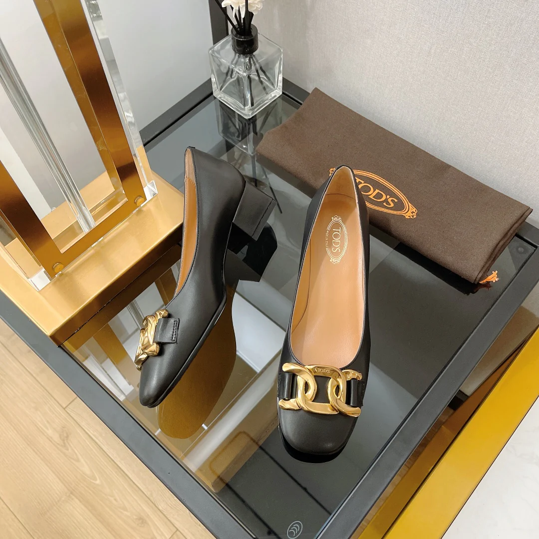 Туфли на низком каблуке Tods Retro - 1