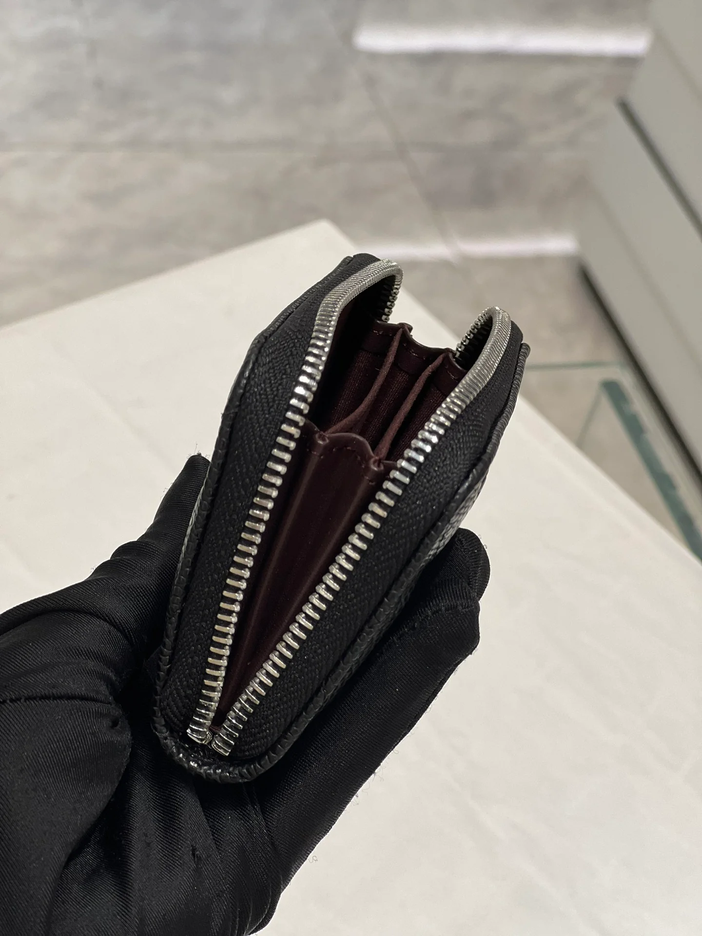 Классический кошелек для монет Chanel CF на молнии