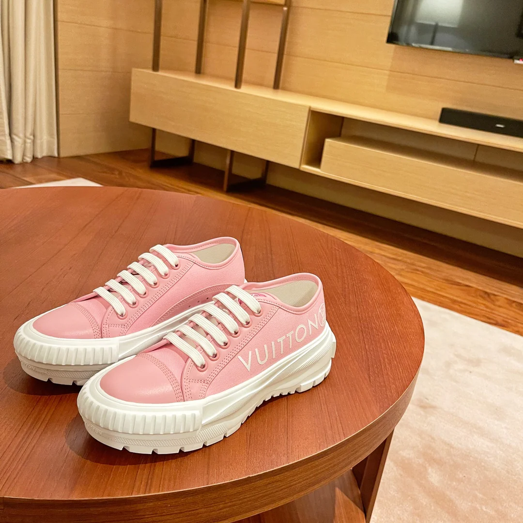 Обувь LV - LV Squad - Весна 2022 - Повседневные туфли на платформе - Розовые