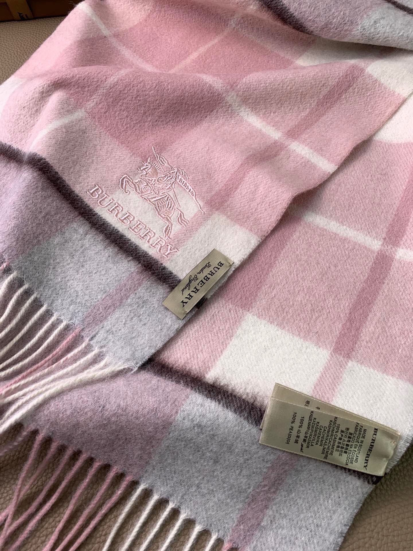 Зимний шарф Burberry из кашемировой смеси - 30 см - 180 см - Кашемировый шарф