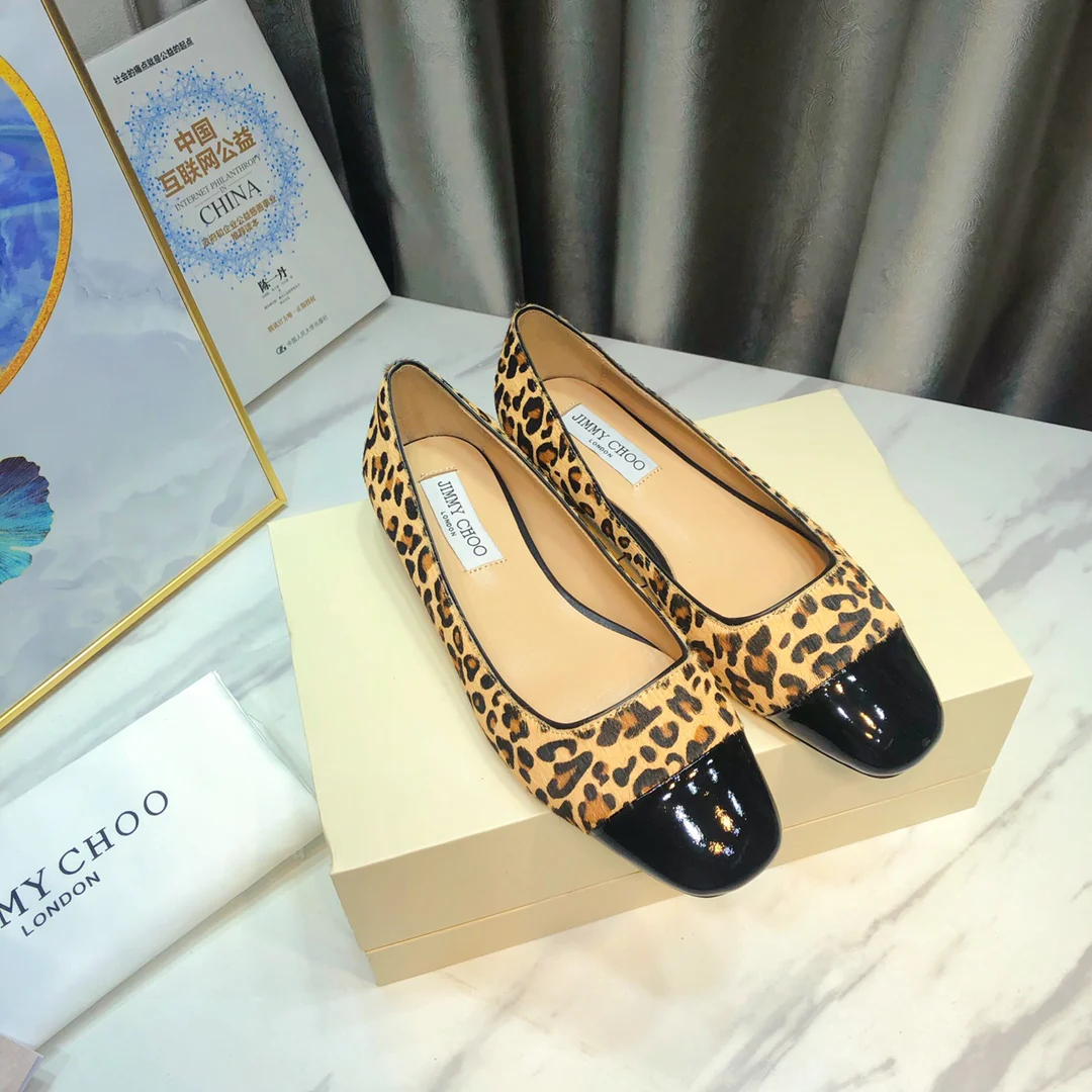 Балетки Jimmy с леопардовым принтом