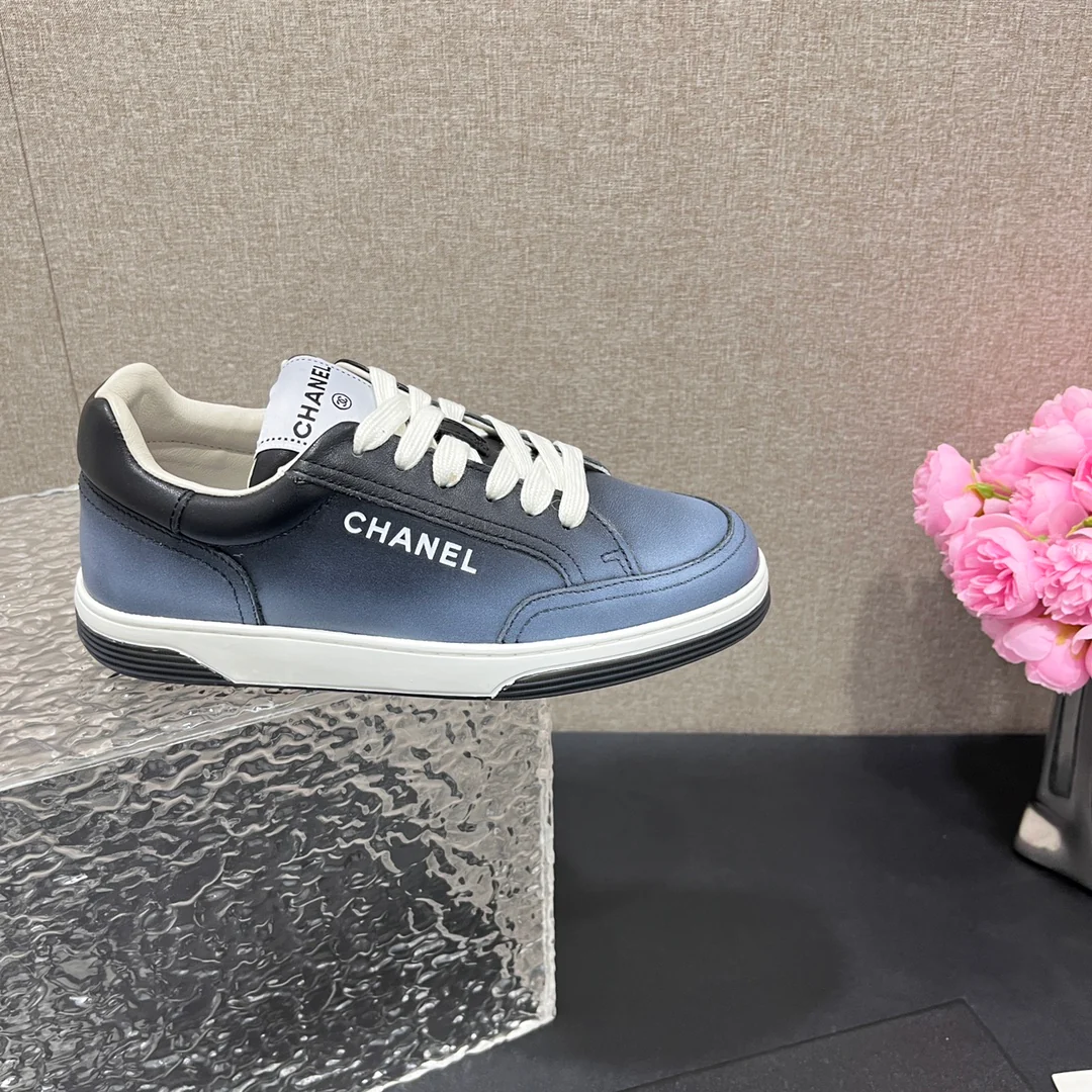 Повседневные туфли Chanel 2024 - темно-синие