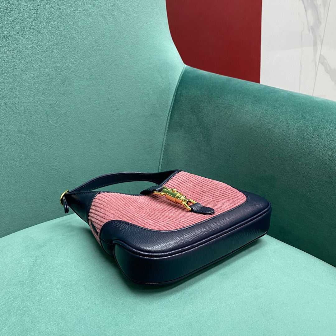 Gucci Jackie 1961 Полосатый бархат - 1