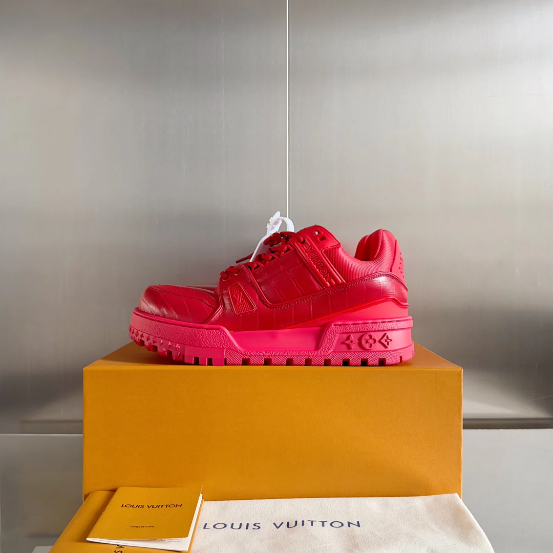 Кроссовки LV Trainer - Повседневная спортивная обувь - Унисекс - Красные