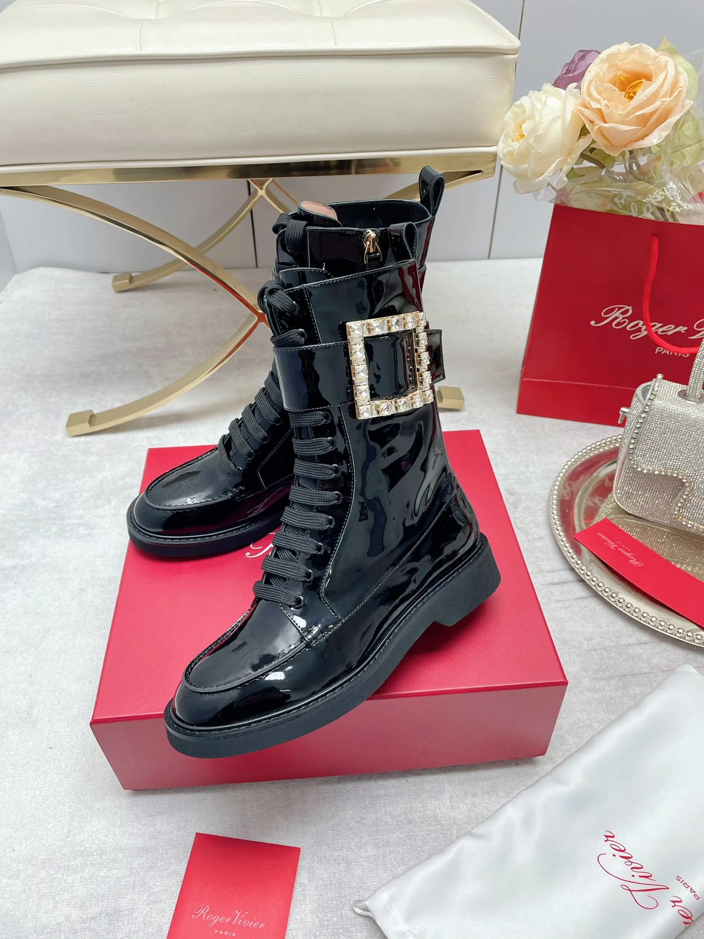 Обувь RV - Новинки весны/лета 2022 - Ботинки до середины икры - Черные