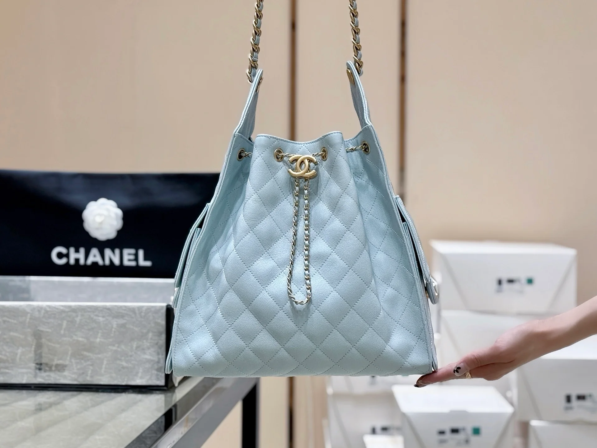 Сумка Chanel 25s 25bag Large - синяя
