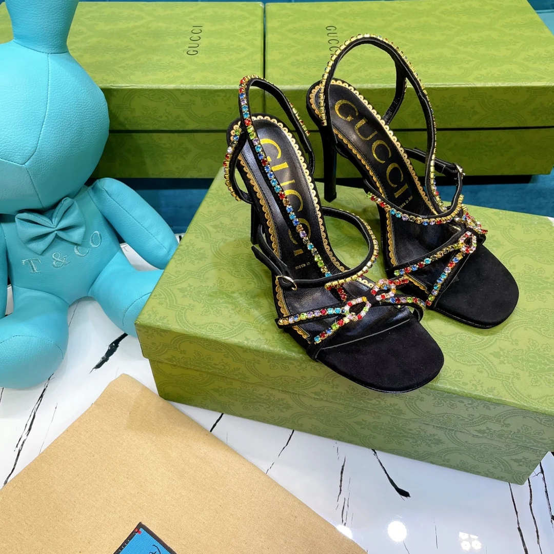 Босоножки на высоком каблуке Gucci - 1