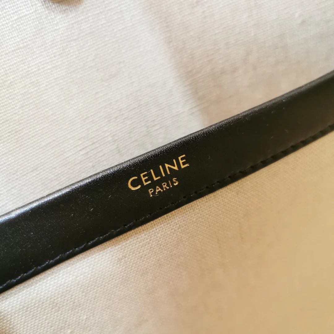 Миниатюрная кожаная сумка Celine Cabas Triomphe с вышивкой.