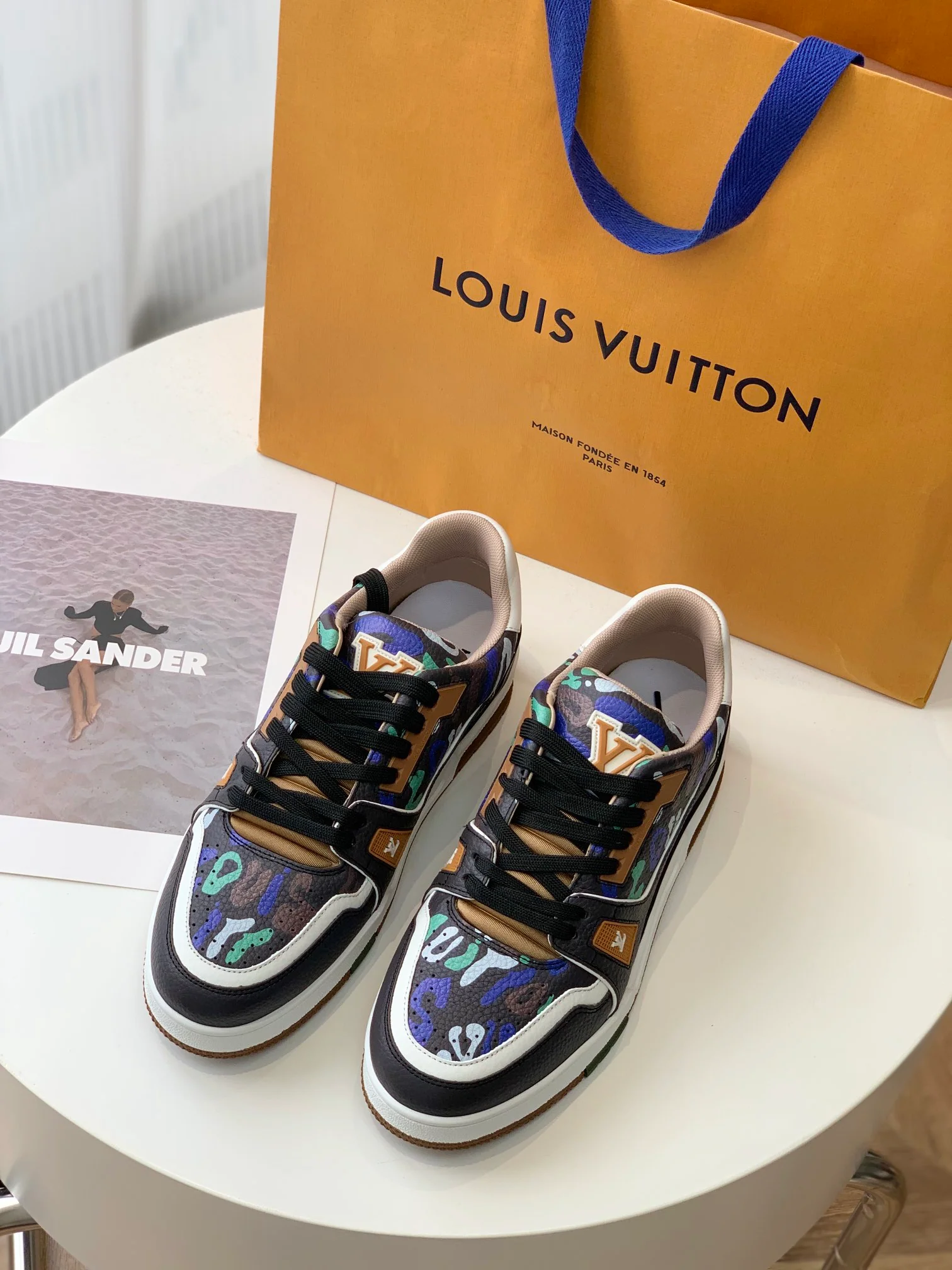 Кроссовки LV Trainer Series - Унисекс - Камуфляж - 1