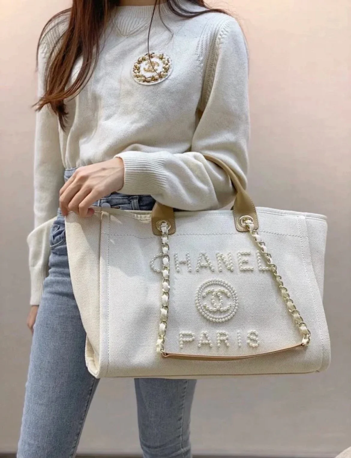 Пляжная сумка Chanel Pearl