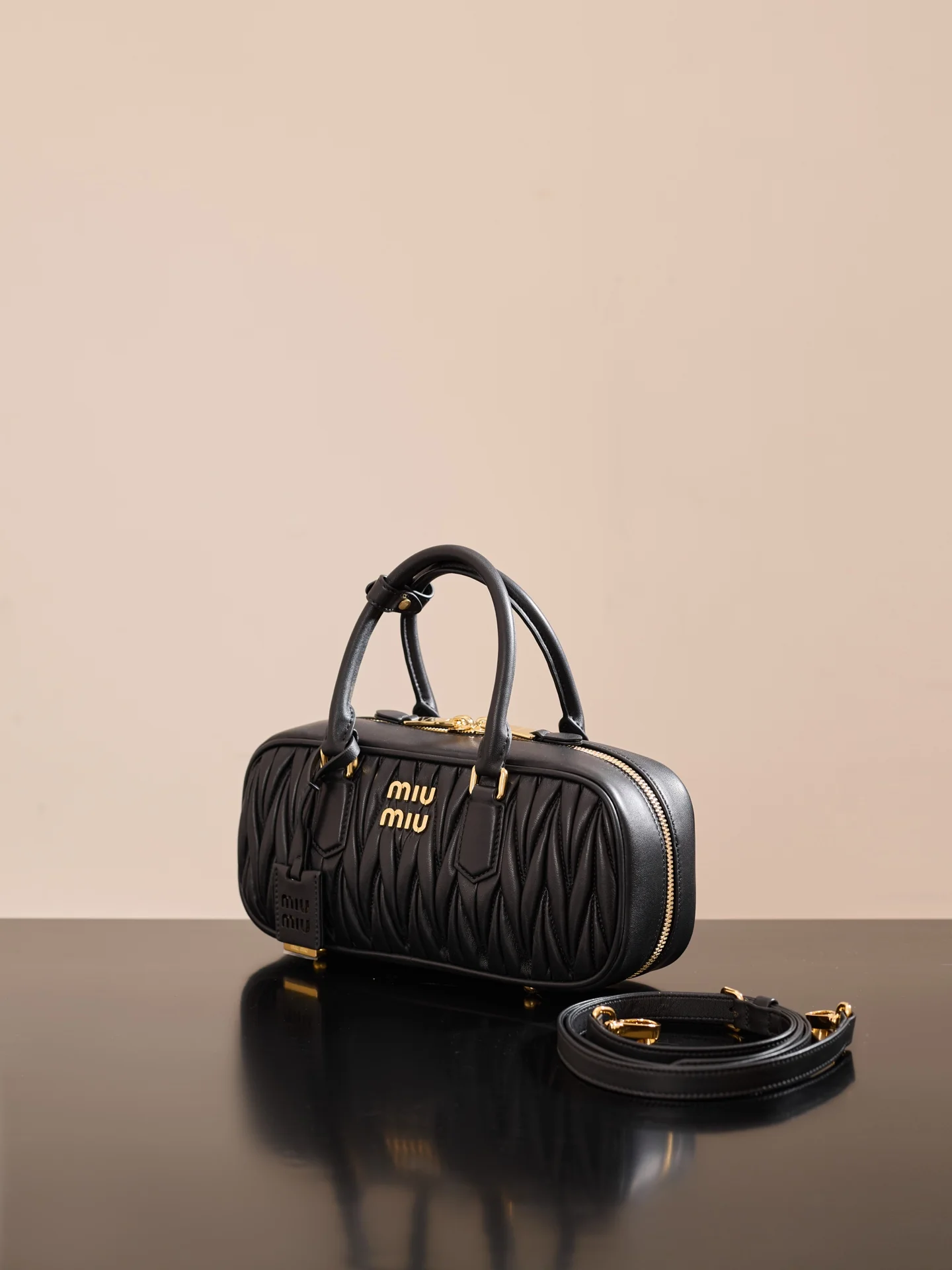 Miu Miu-5bb148m1300-??????-??????-Medium-Black