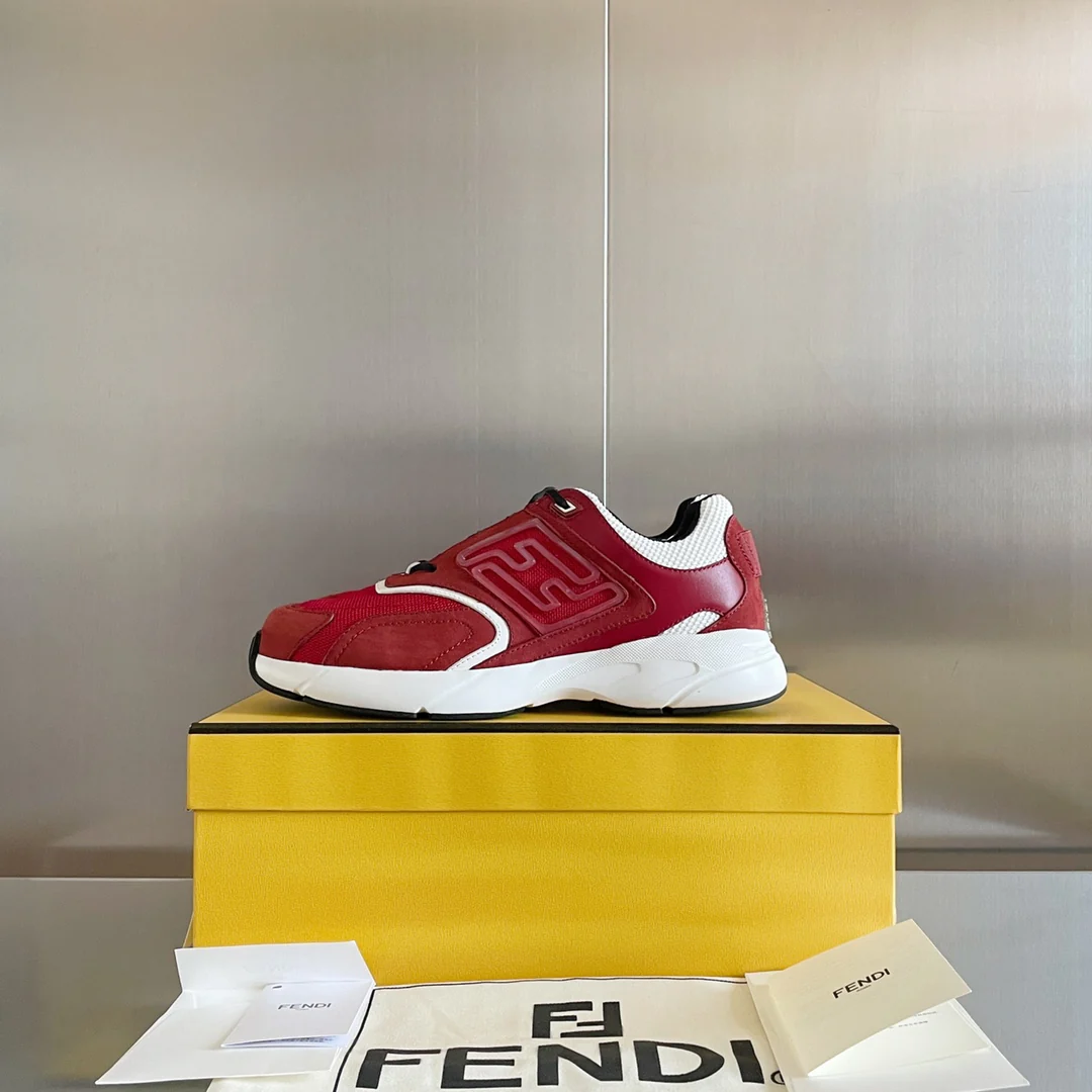 Кроссовки Fendi - Парные - Красные